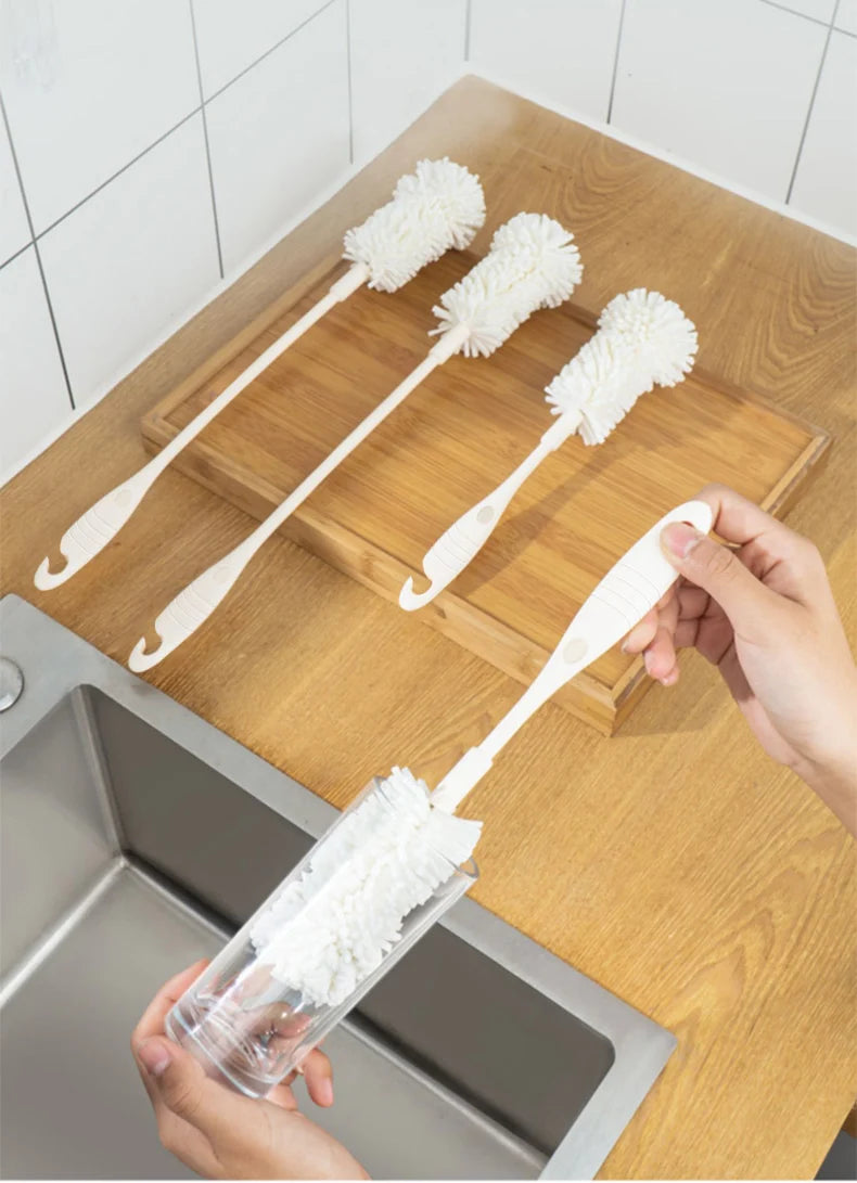 GIANXI Sponge Brush Cup Scrubber Glass Cleaner Kitchen Cleaning Tool Long Handle Drink Wineglass Bottle Household