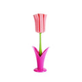 Tulip Style Reusable Cup Brush with Long Handle, Sponge Brush with Removable Sponge Head for Easy Cleaning Glasses,Water Cups