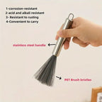 1/2Pcs hanging stainless steel pot brush keyboard brush multi-purpose brush, portable and reusable