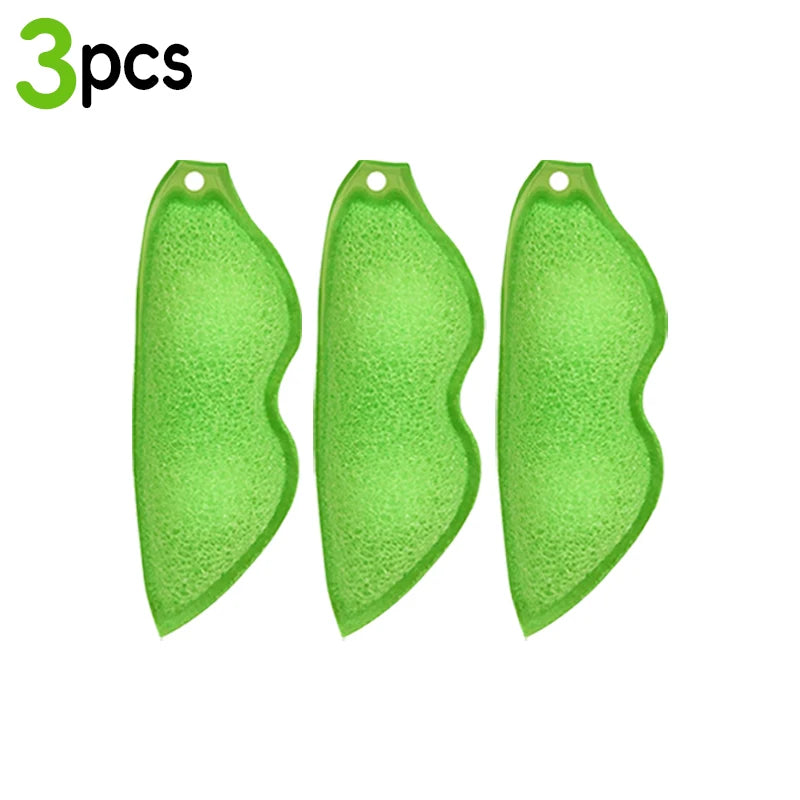 10/1pcs Pea Cleaning Sponge Reuseable Kitchen Coffee Tea Wine Drink Glass Bottle Cup Cleaning Brush Scrubber Cleaner Gadgets