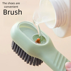1pcs/2pcs/3pcs Multi-Functional Shoe Brush with Liquid Dispenser Household Press Type Soft Fur for Washing Shoes Cleaning Tool