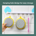 5PCS Double-Side Dish Wash Sponges, Dish Washing Brush Pan Pot, Dishwashing Sponge, Household Cleaning Reusable Kitchen Tools
