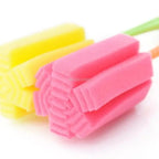 Long Handle Baby Bottle Brush Soft Sponge Brush Water Bottle Glass Cup Washing Cleaner Tool Kitchen Cleaning Tool Specialty Tool