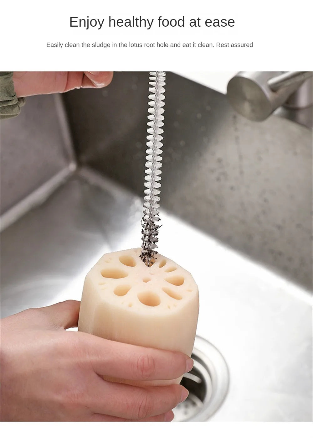 Blade Knife Cleaner Bowl Pot Washing Tool Cleaning Scrubbing Brush Ideal for Thermomix TM5 TM6 TM31 Food Mixer Monsieur Cuisine