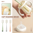 Bottle Washer,Long Handle Cup Brush,Cleaner Removable Cups Scrubber Washing Sponge Cleaning Brush,For Home Kitchen Cleaning Tool