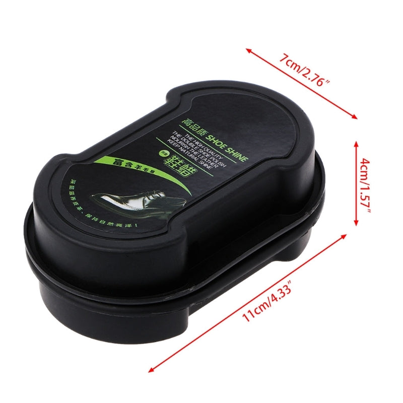 Quick Polish Shoes Cleaning Brush Liquid Cleaning Wax Leather Polishing Sponge
