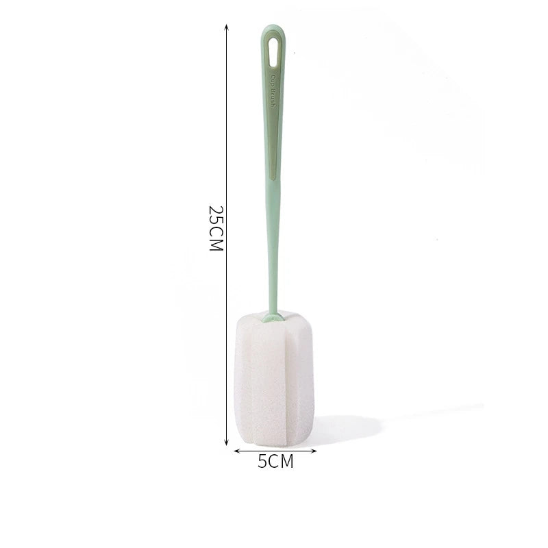 Cup Brush Cup Clean Long Handle Milk Bottle Brush No Dead Angle Remove Tea Stain Sponge Small Brush #2874