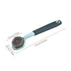 1PC Cleaning Brush Kitchen Soft Plastic Long Handle Silicone Brush Dishes Scrub POTS Brush Decontamination Cleaning Brush