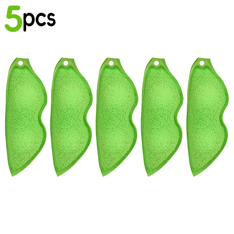 10/1pcs Pea Cleaning Sponge Reuseable Kitchen Coffee Tea Wine Drink Glass Bottle Cup Cleaning Brush Scrubber Cleaner Gadgets