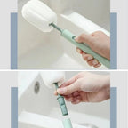Long Handle Cup Brush Soft Sponge Bottle Brush Drink Wineglass Bottle Glass Cup Washing Kitchen Cleaning Tools