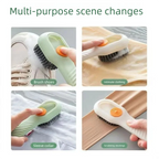 1pcs/2pcs/3pcs Multi-Functional Shoe Brush with Liquid Dispenser Household Press Type Soft Fur for Washing Shoes Cleaning Tool
