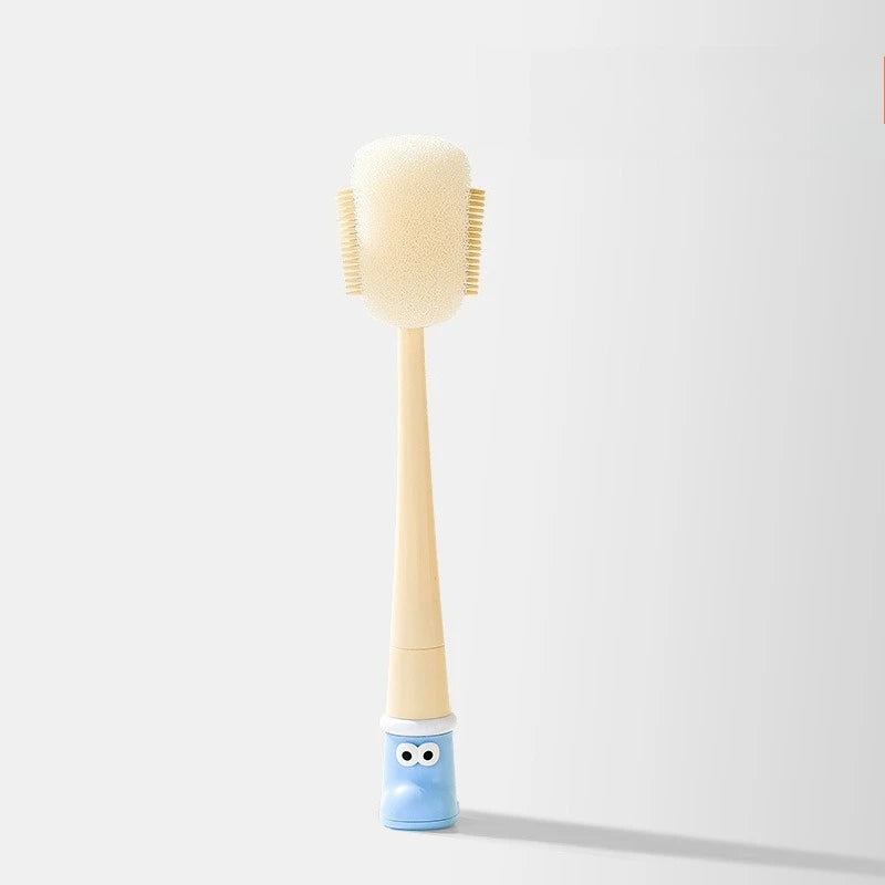 1set Bottle Brush Cup Scrubber Pacifier Bottle Brush Set Sponge Long Handle for Drink Bottle Glass Cup Brush Cleaning Tool