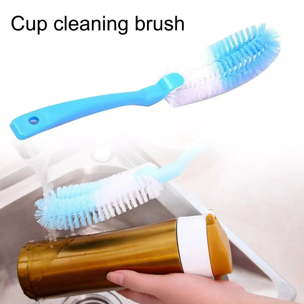 Creative Plastic Cleaning Brush Multi-function Stain Removal Water Bottle Cleaning Brush Soft Pot Cup Long Handle Brush