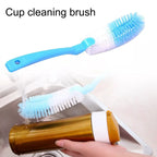 Creative Plastic Cleaning Brush Multi-function Stain Removal Water Bottle Cleaning Brush Soft Pot Cup Long Handle Brush