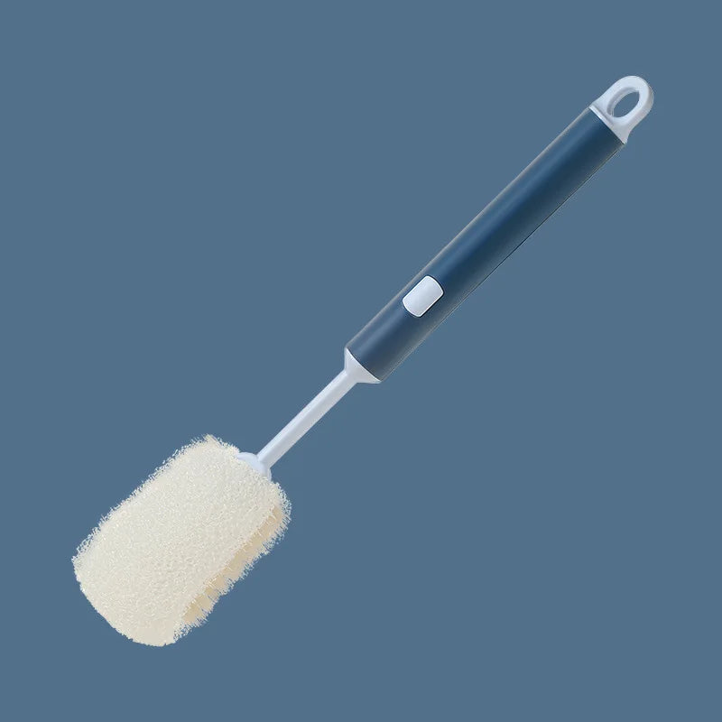 Removable Long Handle Soft Sponge Brush Kitchen Washing Cleaning Tool For Coffee Drink Wineglass Bottle Glass Cup Brush