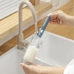 Removable Long Handle Soft Sponge Brush Kitchen Washing Cleaning Tool For Coffee Drink Wineglass Bottle Glass Cup Brush