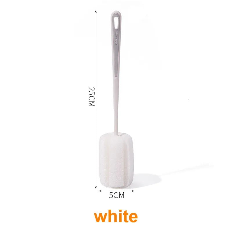 2874 Cup Scrub Brush Bottle Wine Cup  Kettle Cup Clean Long Handle Wash Bottle Brush Remove Coffee Tea Stains Sponge Brush