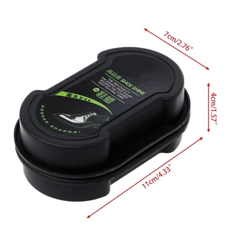 Quick Polish Shoes Cleaning Brush Liquid Cleaning Wax Leather Polishing Sponge
