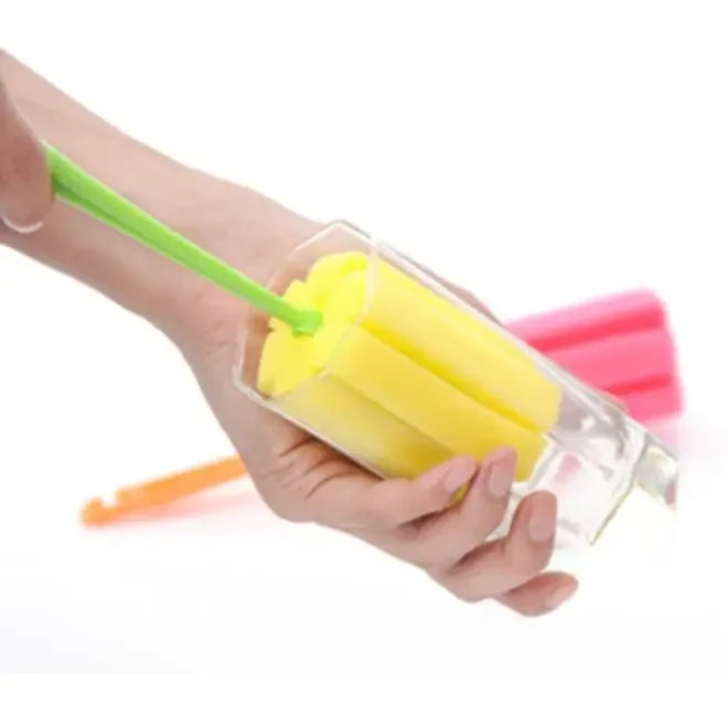 Long Handle Baby Bottle Brush Soft Sponge Brush Water Bottle Glass Cup Washing Cleaner Tool Kitchen Cleaning Tool Specialty Tool