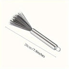 1/2Pcs hanging stainless steel pot brush keyboard brush multi-purpose brush, portable and reusable