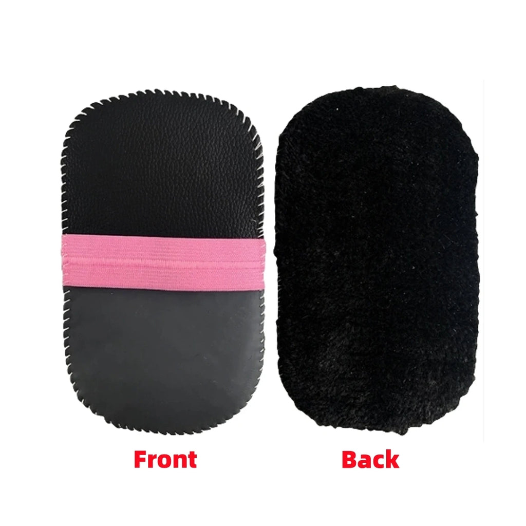 Horsehair Shoe Brush and Multifunctional Portable Plush Shoe Cloth Kit Wooden Handle Leather Car Shoe Cleaning Polishing 1 set