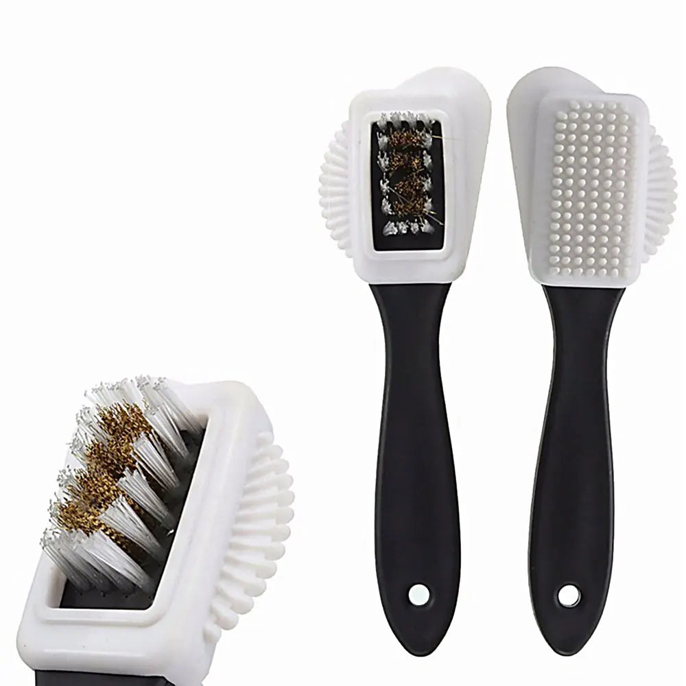 3 Side Cleaning Shoe Brush Plastic S Shape Shoe Cleaner For Suede Snow Boot Leather Shoes Household Cleaning Tools Accessories
