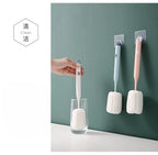 Household sponge head cleaning cup brush long handle thermos brush set washing tea cup bottle cleaning brush