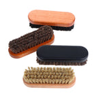 1PC Handle Dashboard Details Polishing And Cleaning Brush Horse Hair Wood Brush Leather Shoe Care And Cleaning Shoe Brush