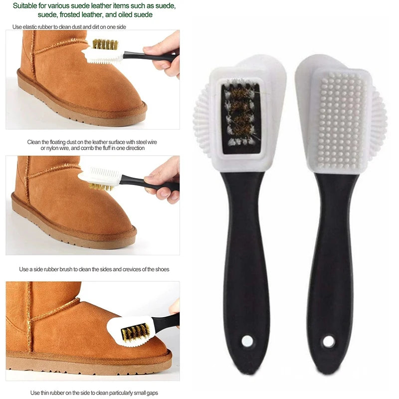 Fluffy Suede Shoe Cleaning Brush - Soft Brush for Sneakers And Leather Interior - Suede Nubuck Boots Shoe Brush Cleaning Tools