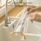 Detachable Long Handle Sponge Brush with Hanger - Cup & Bottle Cleaning Brush, Space Saving Sink Organizer (For Mugs, Glasses)