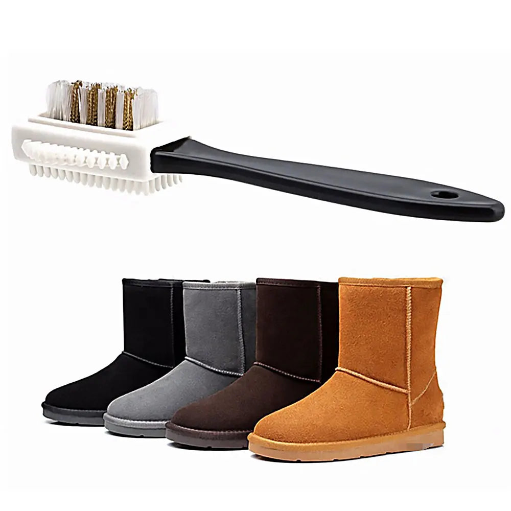 3 Side Cleaning Shoe Brush Plastic S Shape Shoe Cleaner For Suede Snow Boot Leather Shoes Household Cleaning Tools Accessories