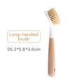 Natural Sisal Soft-Bristled Pot Brush, Household Kitchen Dishwashing Brush, Log Brush, Multi-Functional Beech Cleaning Brush