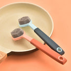 1PC Cleaning Brush Kitchen Soft Plastic Long Handle Silicone Brush Dishes Scrub POTS Brush Decontamination Cleaning Brush