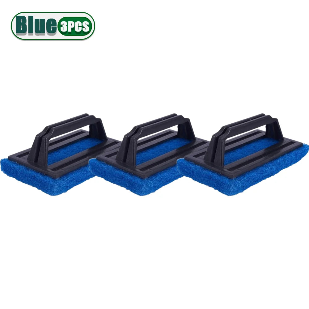 Household Sponge Scouring Pads with Handle Kitchen Sink Scrubber Pot Brush for Daily Cleaning and Cooking Tools