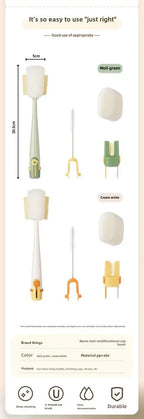 5-in-1cup Washing Tool for Household Use Multifunctional Cup Brush Water Cup Thermos Cup Brush Milk Bottle Cleaning Sponge Brush