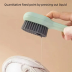1pcs/2pcs/3pcs Multi-Functional Shoe Brush with Liquid Dispenser Household Press Type Soft Fur for Washing Shoes Cleaning Tool