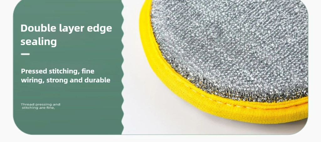 5PCS Double-Side Dish Wash Sponges, Dish Washing Brush Pan Pot, Dishwashing Sponge, Household Cleaning Reusable Kitchen Tools