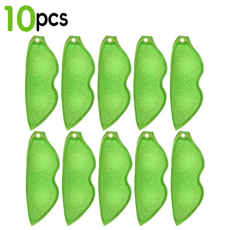 10/1pcs Pea Cleaning Sponge Reuseable Kitchen Coffee Tea Wine Drink Glass Bottle Cup Cleaning Brush Scrubber Cleaner Gadgets