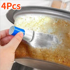Stick Stainless Steel Cleaning Brush Kitchen Cleaning Accessories Metal Pot Brush Kitchen Clean Gadget Random Color