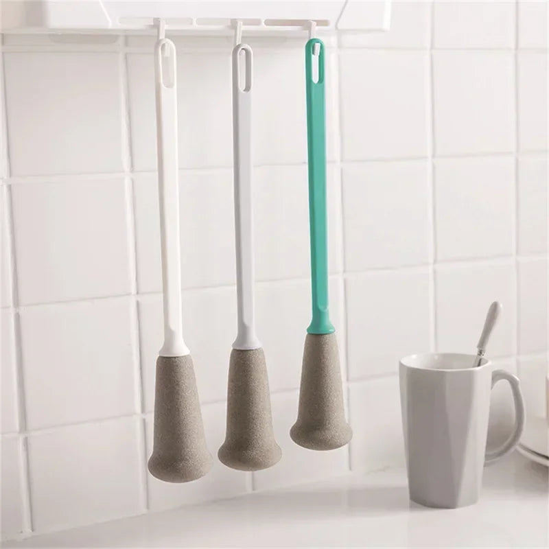 1pc Long handled sponge brush Bottle washing brush Can be hung Cup brush Quick drying No dead corners Kitchen utensils